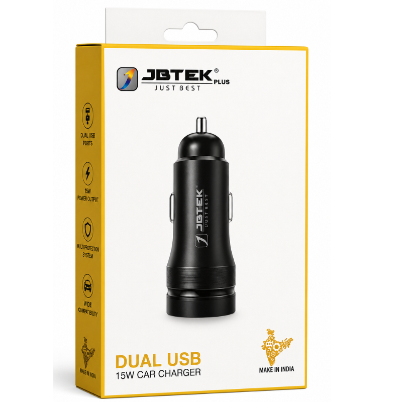 JBTEK Plus Dual USB 15W Car Charger