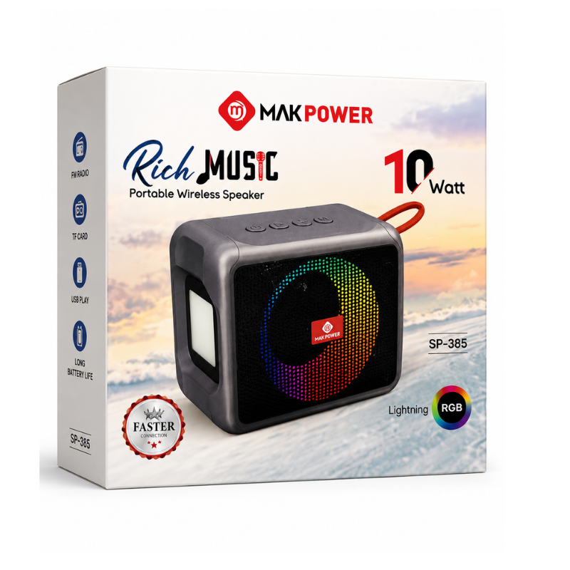 MAKPOWER Rich Music 10W Portable Wireless Speaker (SP-385)