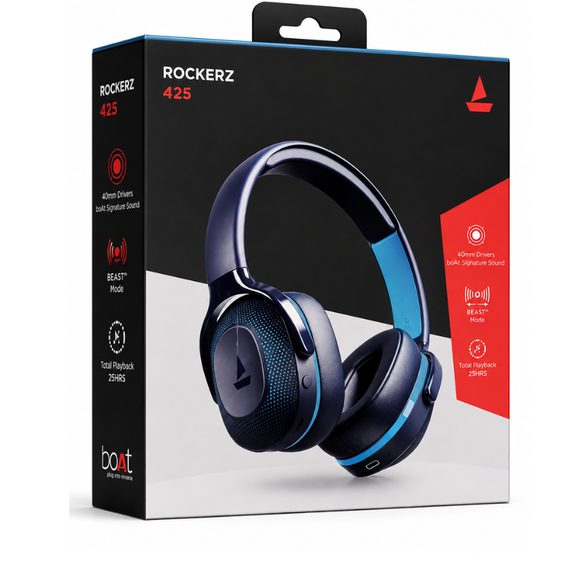 boAt Rockerz 425 Wireless Bluetooth Headphones
